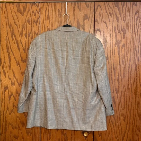 Ralph Lauren Plaid Blazer 48R Silk Wool Sport Coat Classic Preppy - Picture 4 of 11